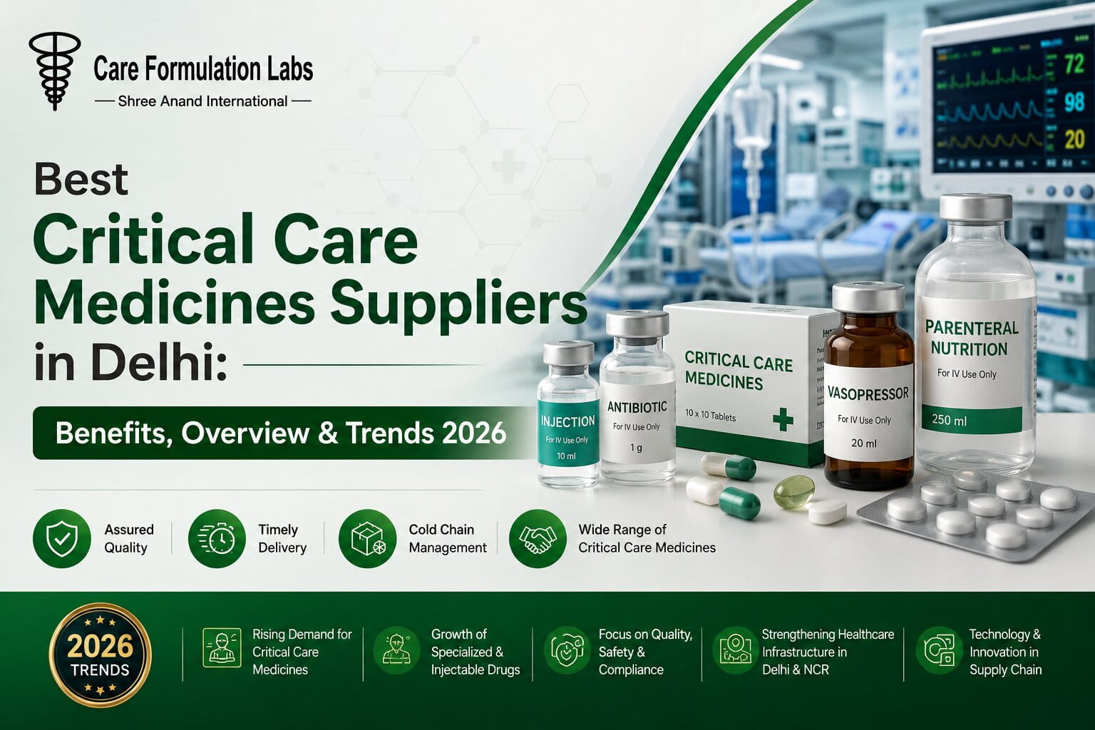 Best Critical Care Medicines Suppliers in Delhi: Benefits, Overview & Trends 2026 Best Critical Care Medicines Suppliers in Delhi: Benefits, Overview & Trends 2026